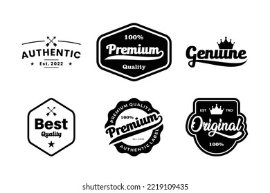 Set of Vintage label logo design for banner, poster, and clothing brand