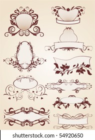 set of vintage  labels