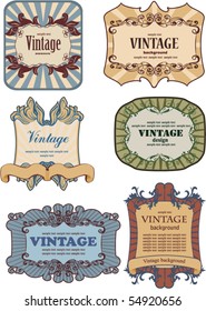 set of vintage  labels