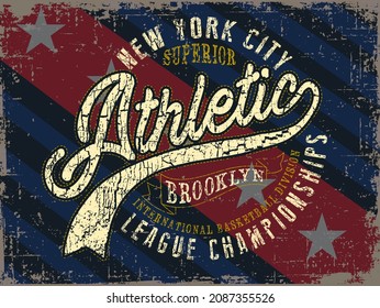 Set of vintage labels, backgrounds, all kinds of publications. Printed sports for varsity style t-shirt printing. Graphic t-shirts. vector eps10
