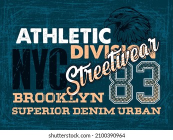 Set of vintage labels, backgrounds, all kinds of publications. Printed sports sport for varsity style t-shirt printing. Graphic t-shirts. vector eps10