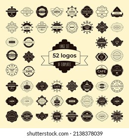 Set of vintage labels. Collection of vector templates.