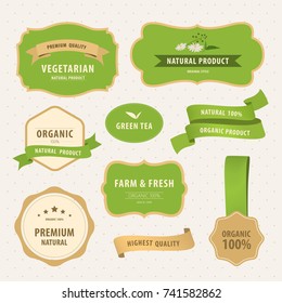 set of vintage labels old fashion. banner illustration vector.