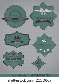 set of vintage labels / vector background