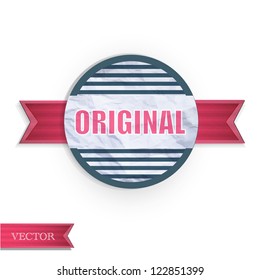 Set of vintage labels. Vector design.