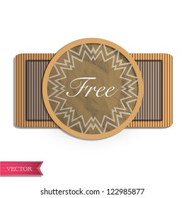 Set of vintage labels. Vector design.