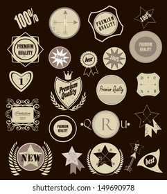Set of vintage labels. Vector illustration/ 