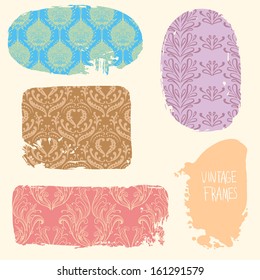 Set of vintage labels. Vector templates