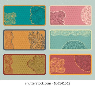 Paisley Business Card Vector Art & Graphics