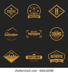 Set of Vintage Logo and Badge. Vintage design element, logo, badge, brand, identity, object and label vector illustration