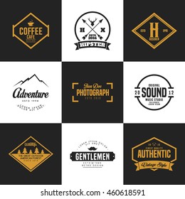 Set of Vintage Logo and Badge. Vintage design element, logo, badge, brand, identity, object and label vector illustration