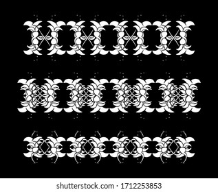 Set of vintage ornaments. Frames, borders, dividers. Ornate decorative design elements for invitation, congratulation and greeting card. Vector Ornament. Hand-drawn Filigree decoration.