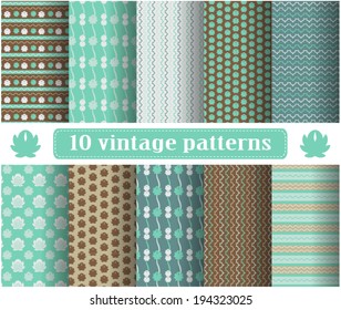 Set of vintage patterns