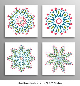 Set vintage patterns. Endless texture can be used for wallpaper, fills, web page background, surface clothes, scrapbooking, cardmaking. Retro geometric ornament.