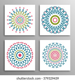 Set vintage patterns. Endless texture can be used for wallpaper, fills, web page background, surface clothes, scrapbooking, cardmaking. Retro geometric ornament.