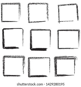 set of vintage photo frames