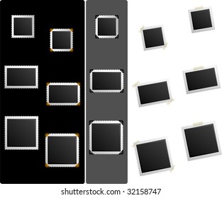 A set of vintage photo frames