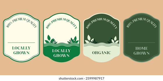 Set of vintage Premium Quality Labels