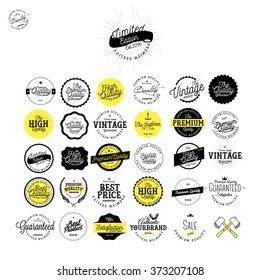 Set of Vintage Premium Quality Stickers  And Labels Set