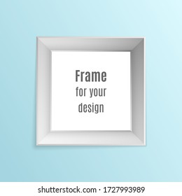 Set of vintage realistic photo frames isolated on transparent background. Vector photo frame layout design. Perfect for your presentations. Vector illustration, EPS 10.