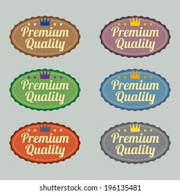 Set of Vintage Retro Badge