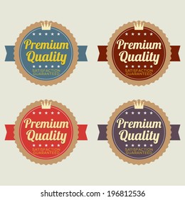 Set of Vintage Retro Badge