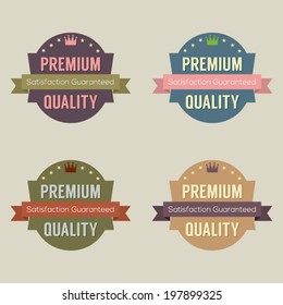 Set of Vintage Retro Badge