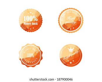 Set of vintage retro badges