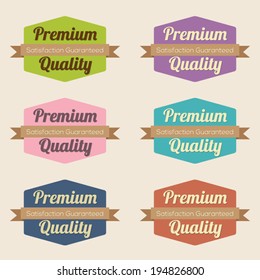 Set of Vintage Retro Labels