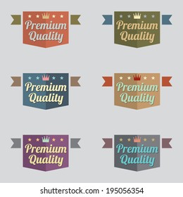 Set of Vintage Retro Labels