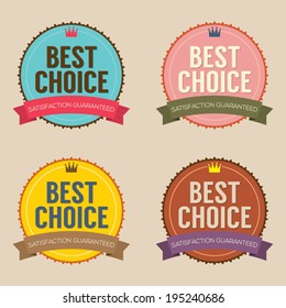 Set of Vintage Retro Labels