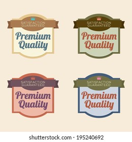 Set of Vintage Retro Labels