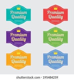 Set of Vintage Retro Labels