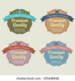 Set of Vintage Retro Labels