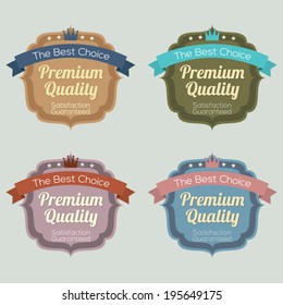 Set of Vintage Retro Labels
