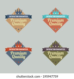 Set of Vintage Retro Labels