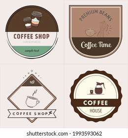 set of vintage retro labels logo