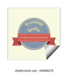 Set of vintage retro labels, stamps, ribbons, marks and calligraphic design elements, vector