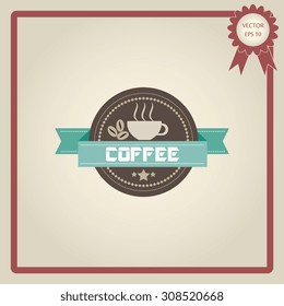 Set of vintage retro labels, stamps, ribbons, marks and calligraphic design elements, vector 