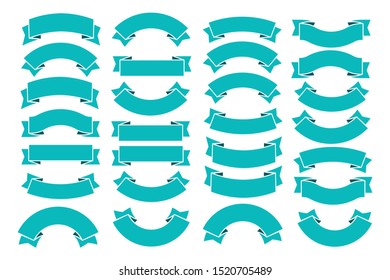 Set of Vintage Ribbons Vector Design