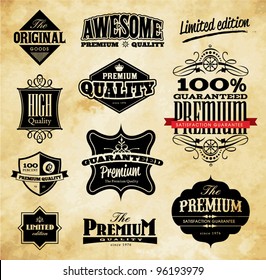 Set of Vintage Style Premium Quality, Original & Limited Edition Icons/Labels