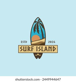 Set of vintage surfing graphics, logos, labels and emblems. Surf t-shirt design.
