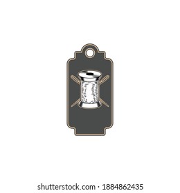 Set of vintage tailor labels  emblems and designed elements. tailor shop theme vector