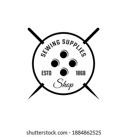 Set of vintage tailor labels  emblems and designed elements. tailor shop theme vector