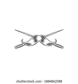 Set of vintage tailor labels  emblems and designed elements. tailor shop theme vector