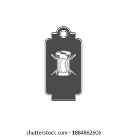 Set of vintage tailor labels  emblems and designed elements. tailor shop theme vector