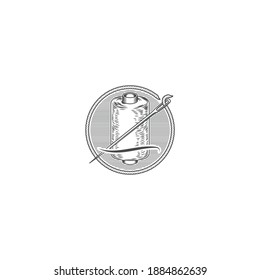 Set of vintage tailor labels  emblems and designed elements. tailor shop theme vector