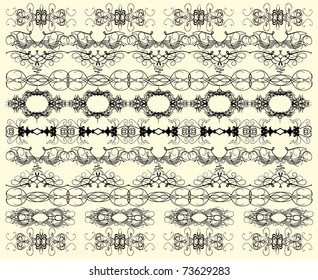 set of vintage vector elements