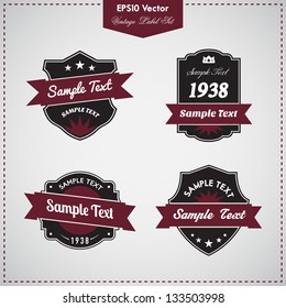 Set of Vintage Vector Labels | EPS 10