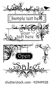 Set of vintage vignettes